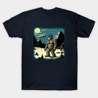 Yeti Under a Full Moon T-Shirt